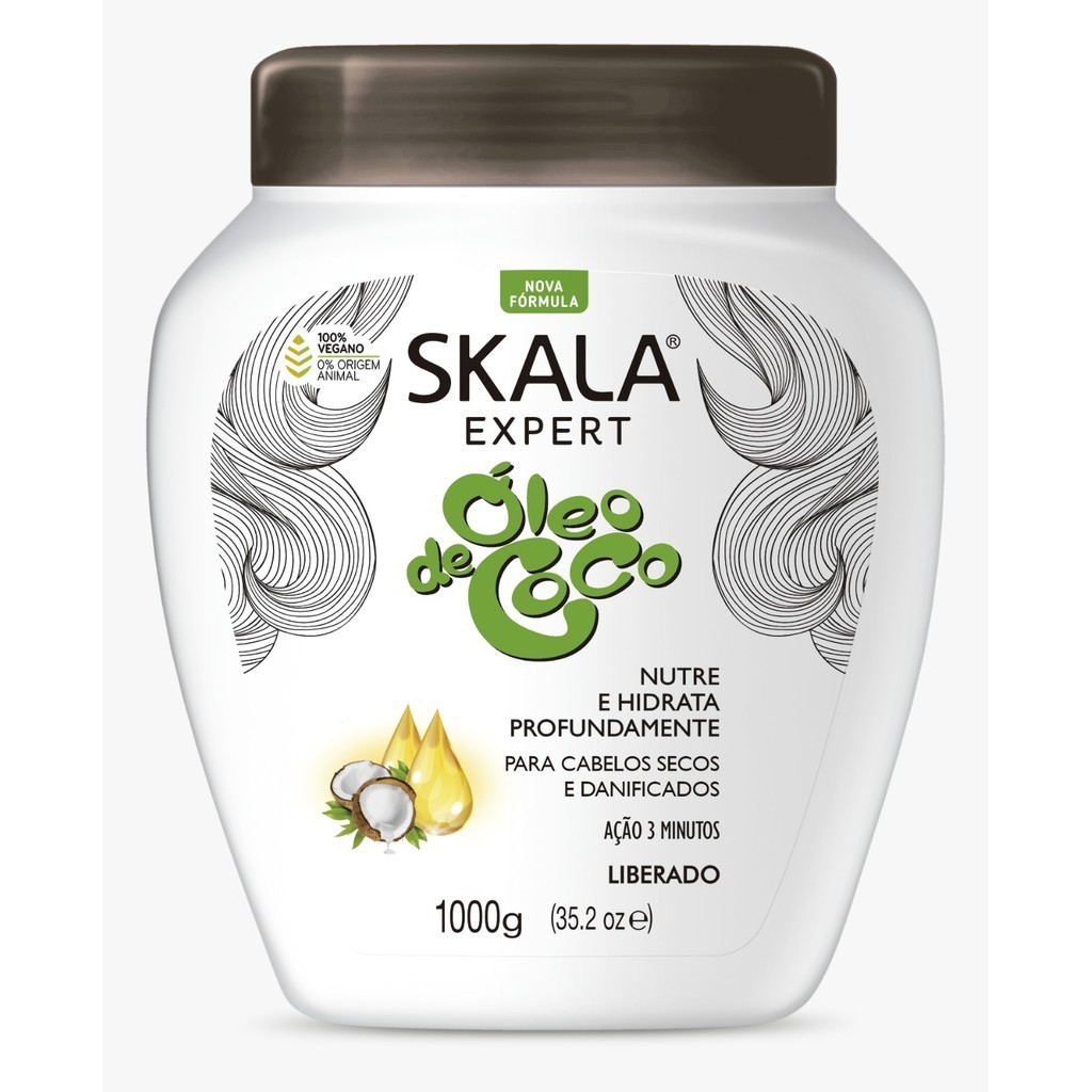 Creme de Tratamento Skala (hidratação + nutrição) Óleo de coco - 1kg ...
