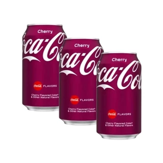 Coca Cola Cereja Cherry Coke Flavors Importada - 3unid