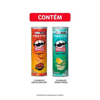 Combo Batata Pringles Free Fire Costelinha Picante E Ranch Fresh ...