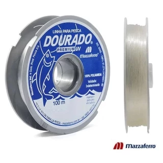 Linha p/ pesca e Artesanato DOURADO - Nylon rl 100m