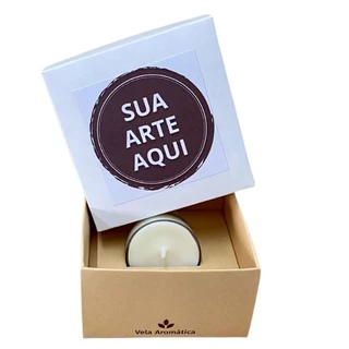 24 Lembrancinhas Personalizadas Velas Aromáticas Premium C/1