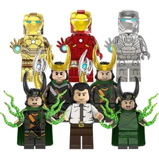 Ferro Tony Stark Loki Homem Série Super Herois Filme Mini Blocos De Construção Figura Brinquedos Crianças Presente