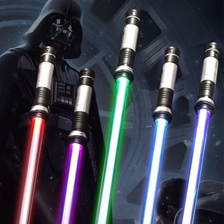 Star Wars Lightsaber 7 Cores Mudar O Cabo De Metal Espada Duelo Laser Som Pesado Dois em Um Sabre De Luz Cosplay Stage Props