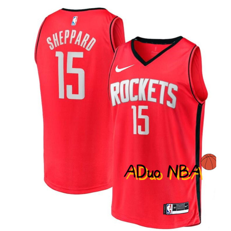 Hot Pressed Camisa Houston Rockets Reed Sheppard #15 Red 2024 NBA Icon ...