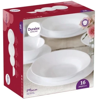 Aparelho de Jantar Menu Nadir Opaline 16 peças