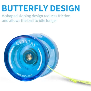 Yoyo Mágico K2 Responsivo Yoyos Para Crianças Brincar Com Loop Transparente Iniciante Eixo Estreito De Aço ABS Body