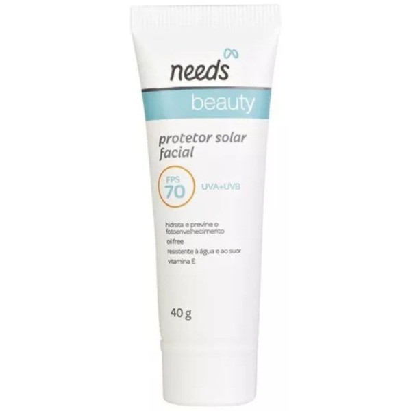 Protetor Solar Facial Needs Beauty Oil-Free Fps70 - 40g