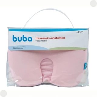 Travesseiro Anatômico Viscoelástico Rosa 10698 - Buba