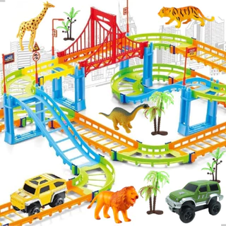 Pista Dinossauro Track Com Carrinho E Acessórios animais