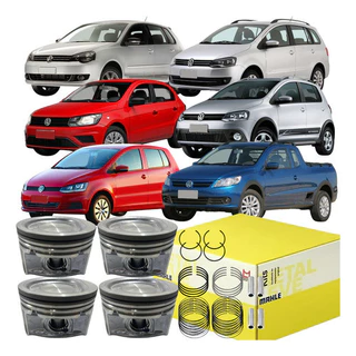 Jg Pistão C/ Anel Std Vw Fox Spacefox Gol 1.6 Flex 2009 2018 em Oferta na Shopee