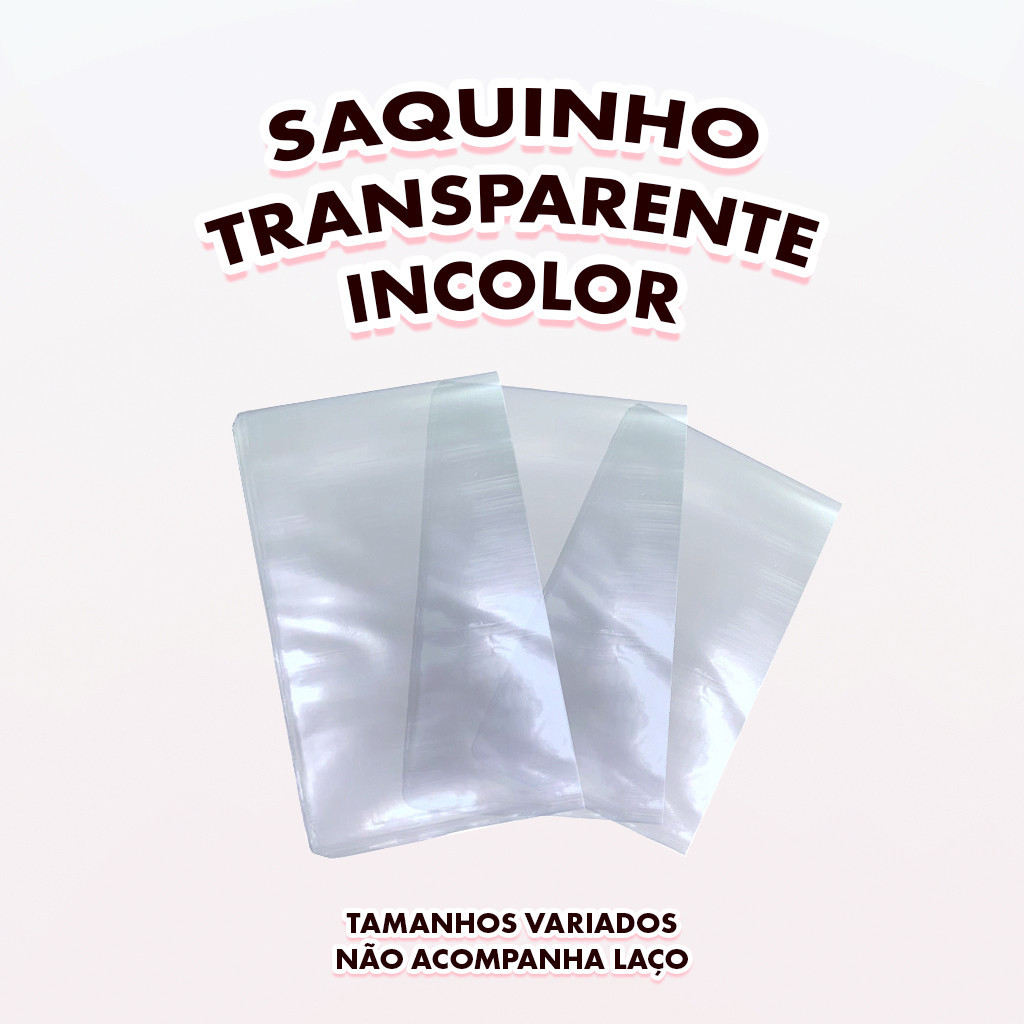 Saquinho Transparente | Incolor | 50 unidades