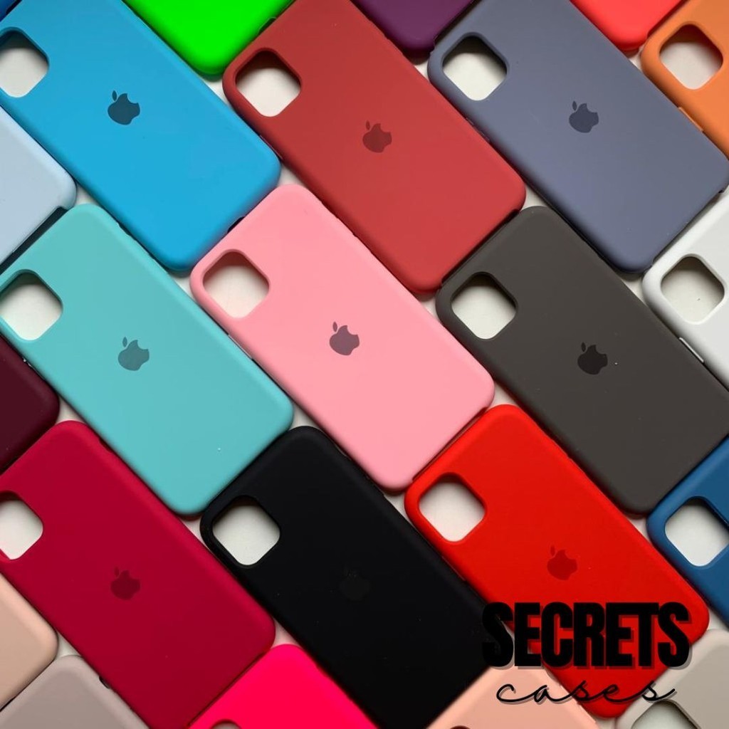 Capa Capinha Para iPhone 11 Protetora Silicone Aveludada Premium com Logo