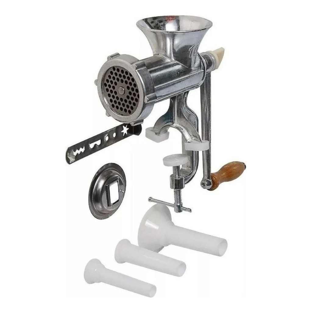 Máquina De Moer Carne Fazer Hamburguer Linguiça Manual N10