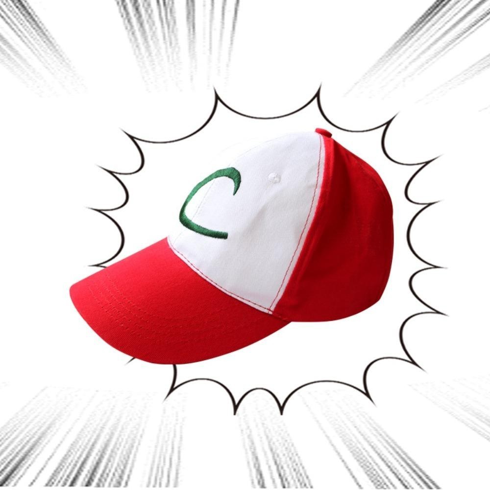 Boné De Basebol TOPABC , Ash Ketchum Cosplay Anime Splicing