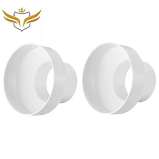 2X Adaptador Redutor De Tubo De Ventilação Ar Para Sistema Em Linha (150-100mm)