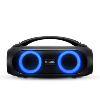 Caixa de Som Boombox AIWA AWS-BBS-02 50W BT 4H IPX5 RGB USB