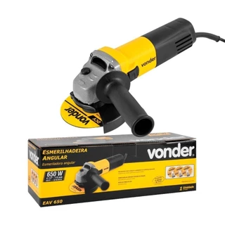 Esmerilhadeira Angular Vonder 4.1/2" com Disco 650W 220V