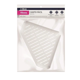 Cantoneira Plástico Atlas Canto Fácil 20x20cm PR5014-2 Branco em Oferta na Shopee