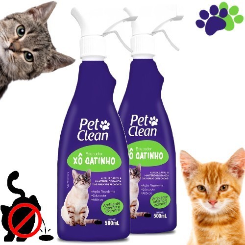 Kit 2 Spray Repelente Para Gatos Xô Gato 500ml