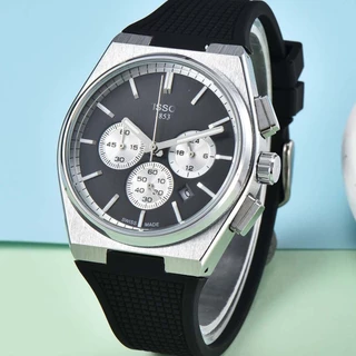 Relógio De Quartzo Masculino T.I.S.S.O.T De Seis Pinos Com Pulseira De silicone Para Calendário