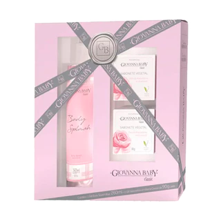 KIT GIOVANNA BABY BODY SPLASH + 2 SABONETES VEGETAL CLASSIC