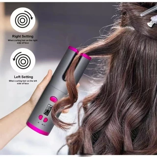 Modelador de cabelo automático sem fio com bateria recarregável de cerâmica embutida SU