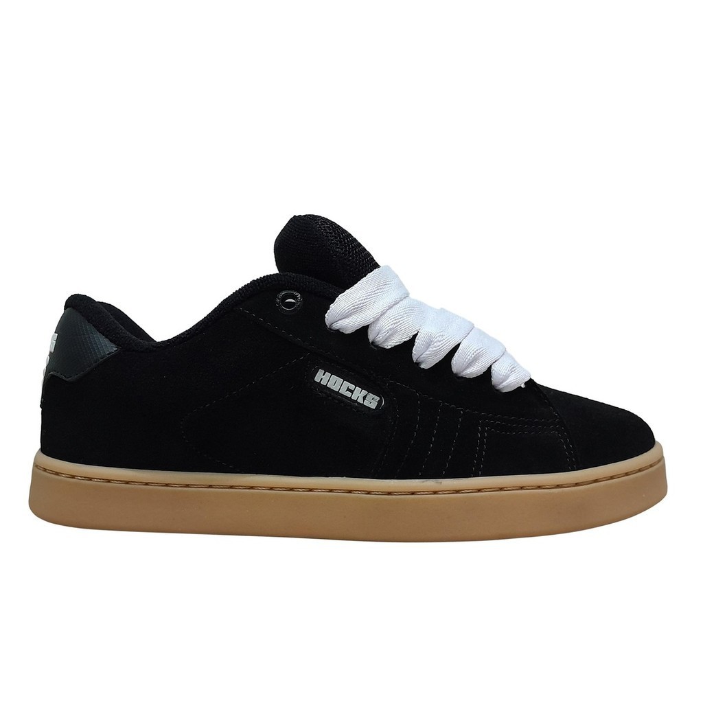 Tênis Hocks Ruas Skate Robusto Suede Fat Lace Rubber Max | Shopee Brasil
