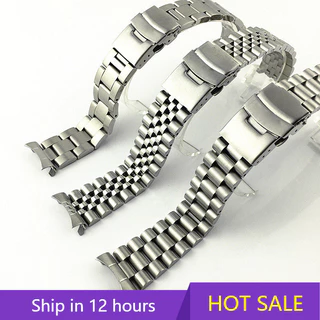 Para Seiko Banda De Aço Inoxidável Sólido 20mm 22mm Pulseira Esportiva Masculina srpd skx007/skx009 SRPD63K1 jubilee De