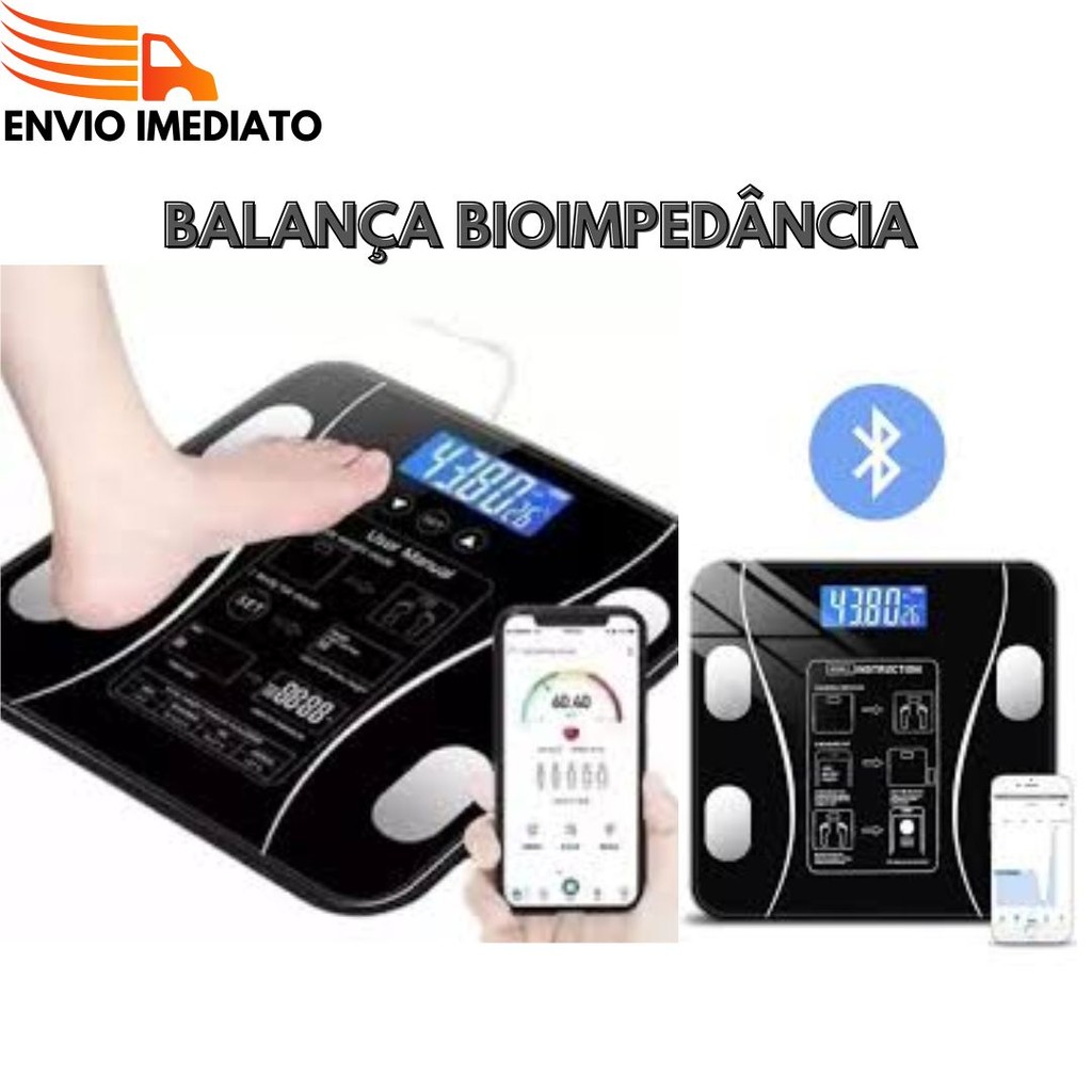 Balança Bioimpedância Profissional Digital Com Aplicativo De Celular ...