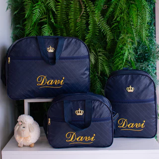 Kit Bolsas Saída Maternidade 3 Peças Personalizável em Oferta na Shopee