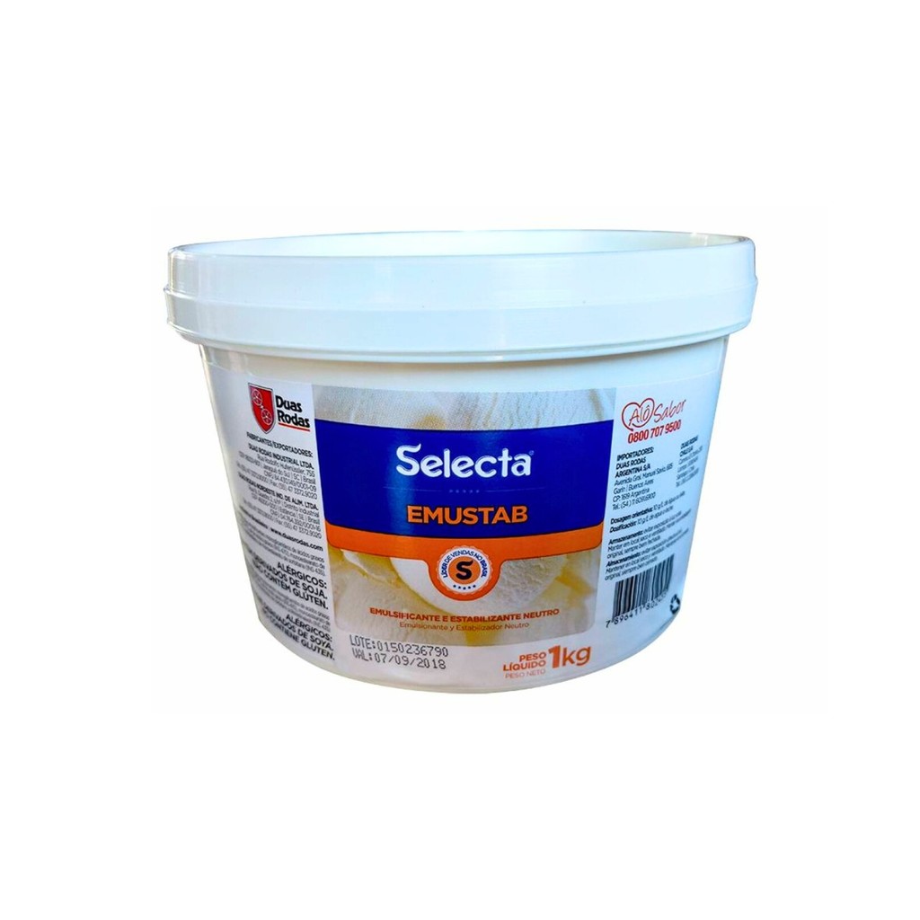 Selecta Emustab 1kg – Emulsificante para Sorvetes, Recheios e ...