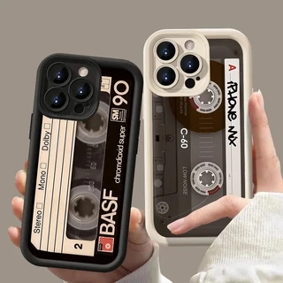 Capa De Telefone Macia De Silicone Para Samsung A56 A36 A26 A16 A06 A55 A35 A25 A15 A05 A54 A34 A14 Padrão De Fita Da So