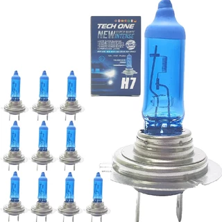 Kit com 10 Lampadas H7 Halogenas Original para Carro Automotiva 12v 8500K em Oferta na Shopee