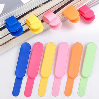 Leitor Multifuncional Marcador De Paginação-De Silicone Bookmark Clip Binder Para Leitura Com Páginas-Fivela Portátil-Material Escolar De Papelaria Estudantes