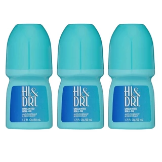 Hi Dri Unscented Roll On Desodorant 50 Ml 3 Unidades