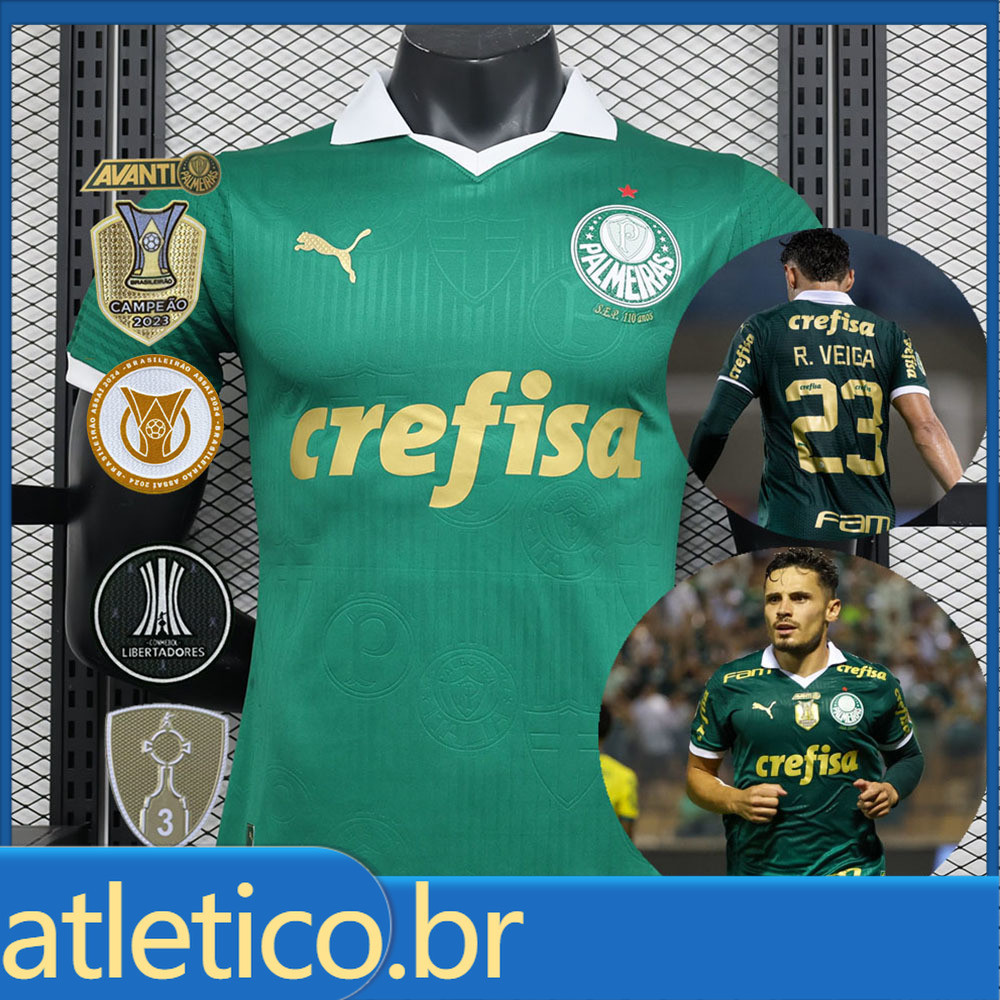 2024-25 Camisa do Palmeiras I Player Verson de Futebol Versão do Jogador Camisa
