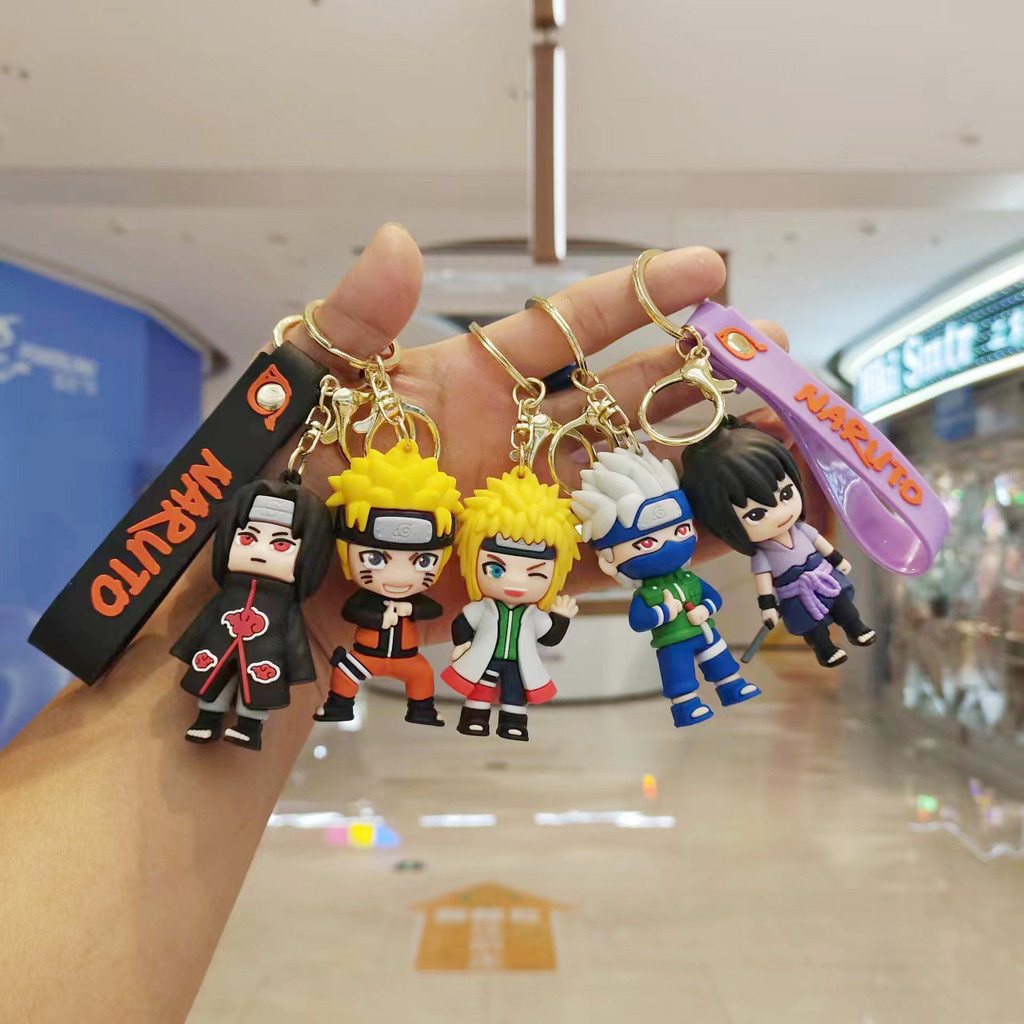 Novo chaveiro Naruto dos desenhos animados chaveiro Anime boneca bolsa ...