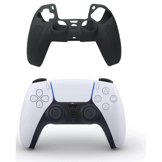 CAPA CONTROLE DUALSENSE PLAYSTATION 5 PRETO ANTIDERRAPANTE
