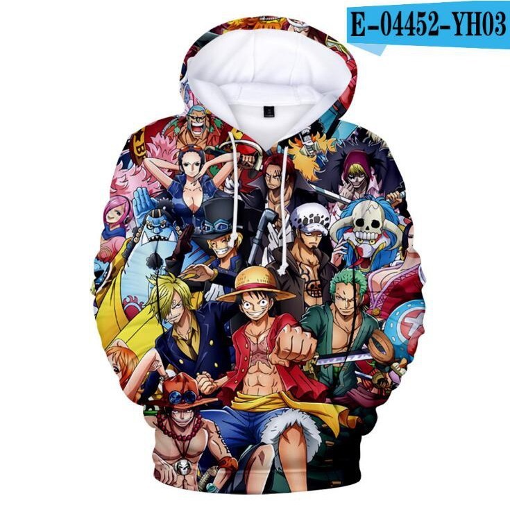 Novo 3D One Piece Anime Hoodie Boys Pullover Com Capuz Moda Solto-encaixe Mangas Compridas Impressão 3D One Pie CC