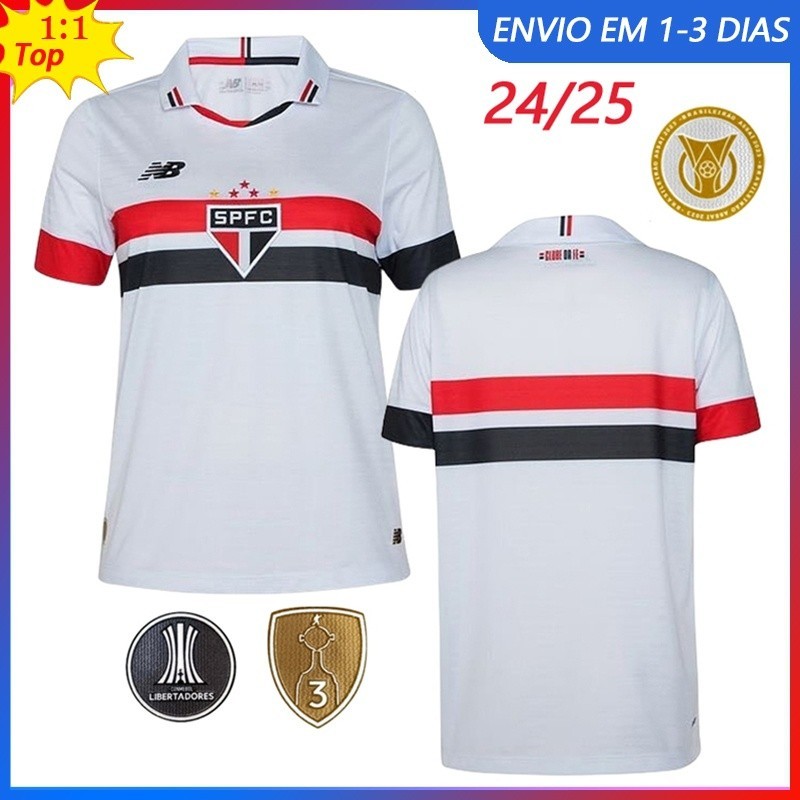 São Paulo Camisa Da Equipe De Futebol 2024/2025 Branco Home Top 1 : 1