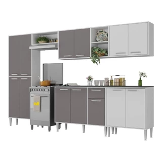 Cozinha Completa c/ Armário e Balcão Xangai Jazz Multimóveis
