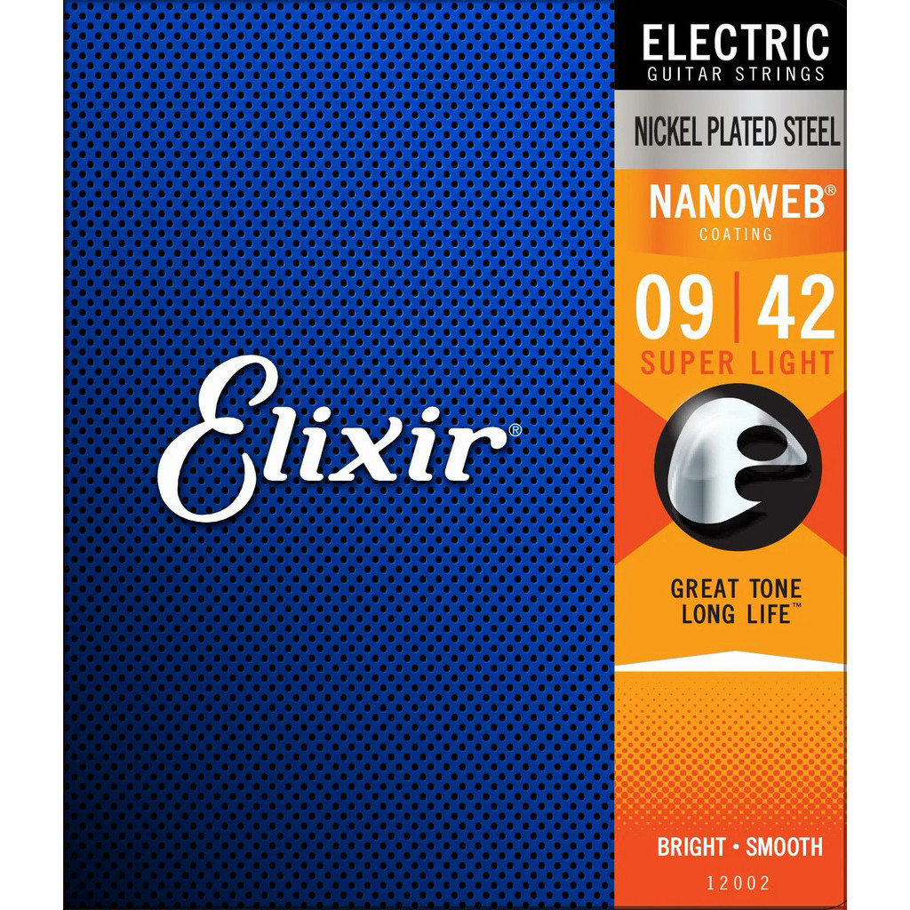 Elixir - Cordes Électriques Nanoweb Xl 09-42 Cordes Pour Guitare Electrique