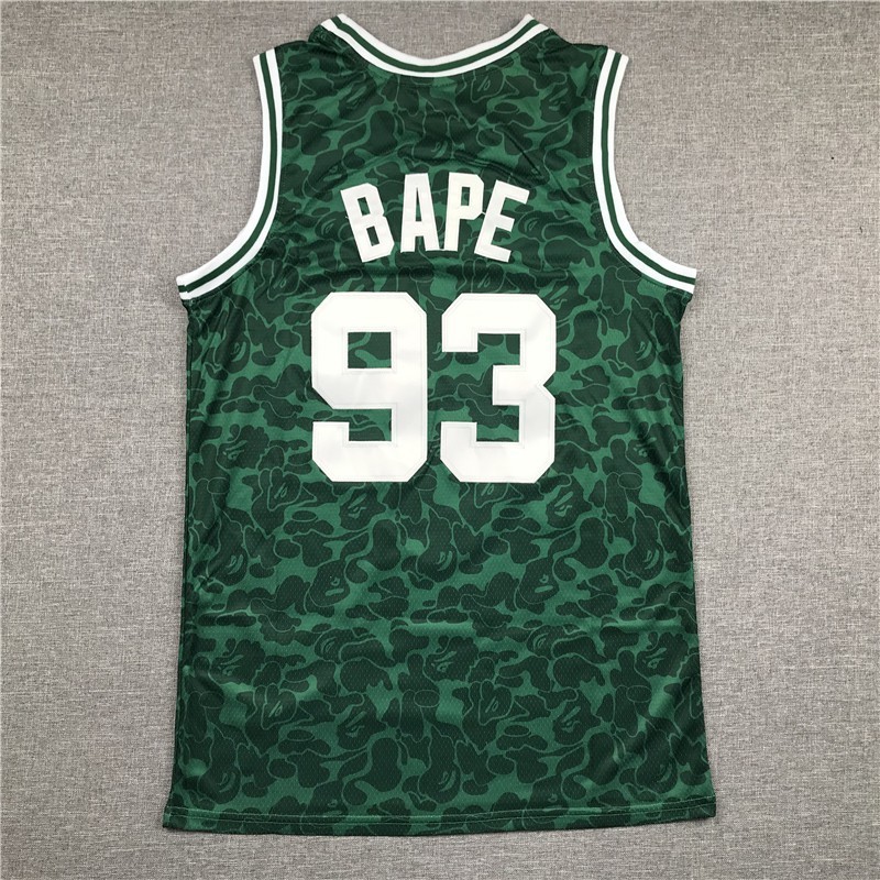 5 Estilos Camisa N-BA Boston Celtics x BAPE No . 93 De Basquete Verde