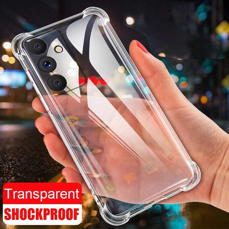 Samsung Galaxy M35 5G Capa De Silicone Transparente Durável Canto De Ar Reforçado Resistente A Quedas