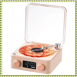 (O F L W) Retro Record Player Bluetooth Áudio De Alta Qualidade Subwoofer Portátil De Alto-Falante Pequeno Sem Fio
