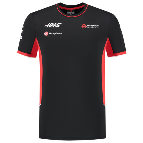 2024 Nova Equipe De Verão Haas Moneygram Driver T-Shirt Homens De Corrida Tees