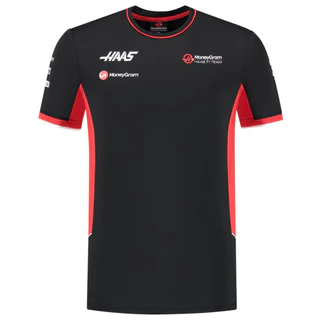 2024 Nova Equipe De Verão Haas Moneygram Driver T-Shirt Homens De Corrida Tees