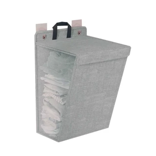 Cesto De Banheiro P/ Roupa Suja Dobrável De Parede - Médio