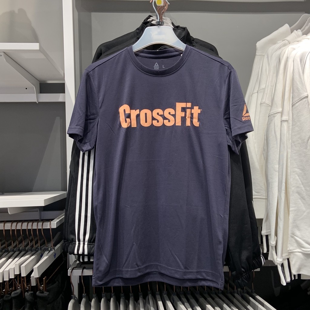 Reeok Crossfit Camiseta De Manga Curta Para Treinamento De Aptidão Esportiva Confortável E Respirável Homens EC1466