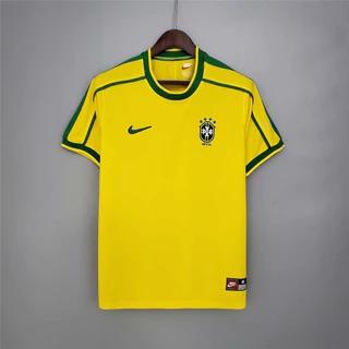 Camisa do Brasil 1998 Camisa da seleção brasileira 1998 Camisa de futebol equipe nacional 1998